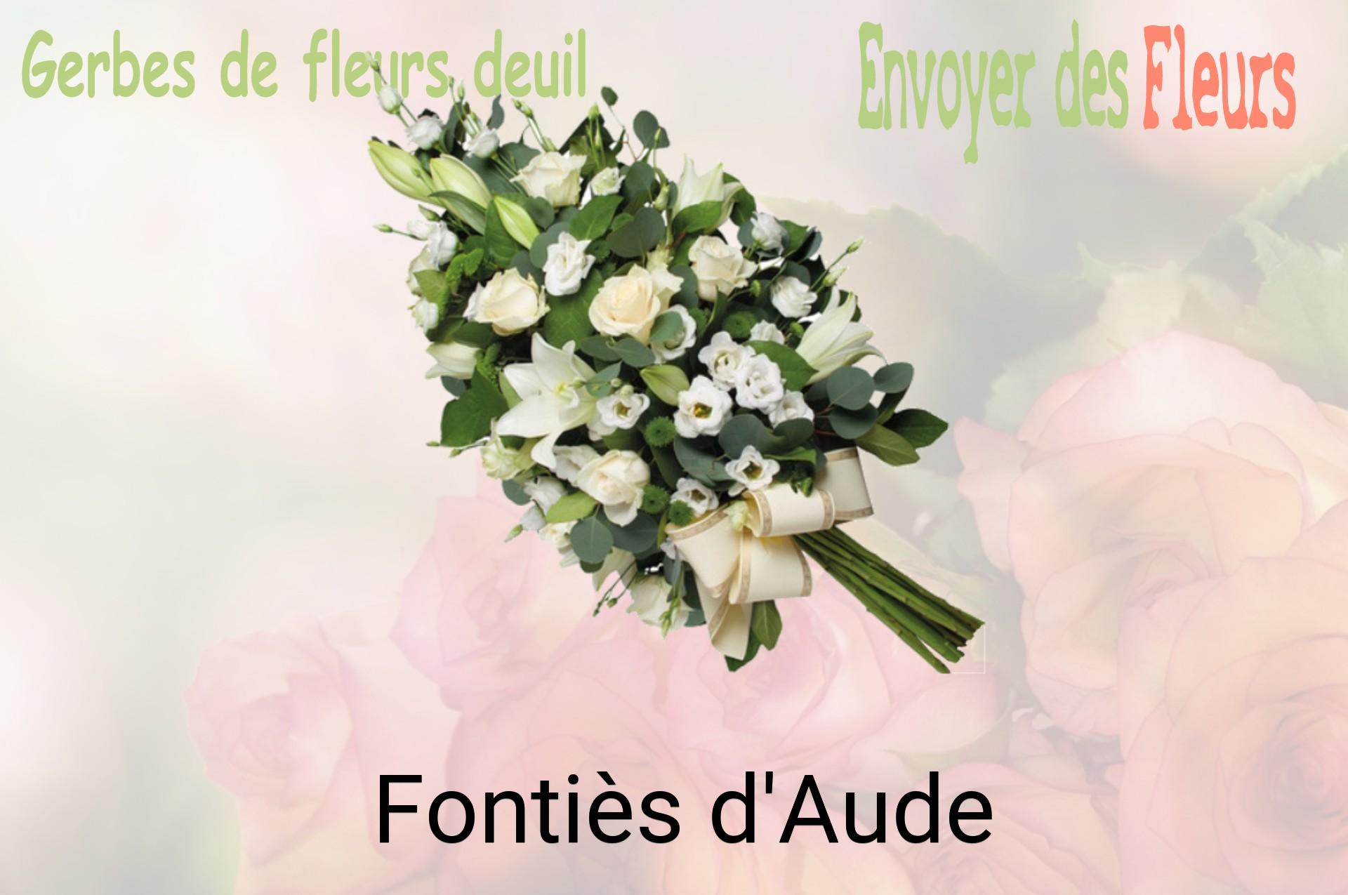 Gerbe de fleurs de deuil livrée à Fontiès-d'Aude